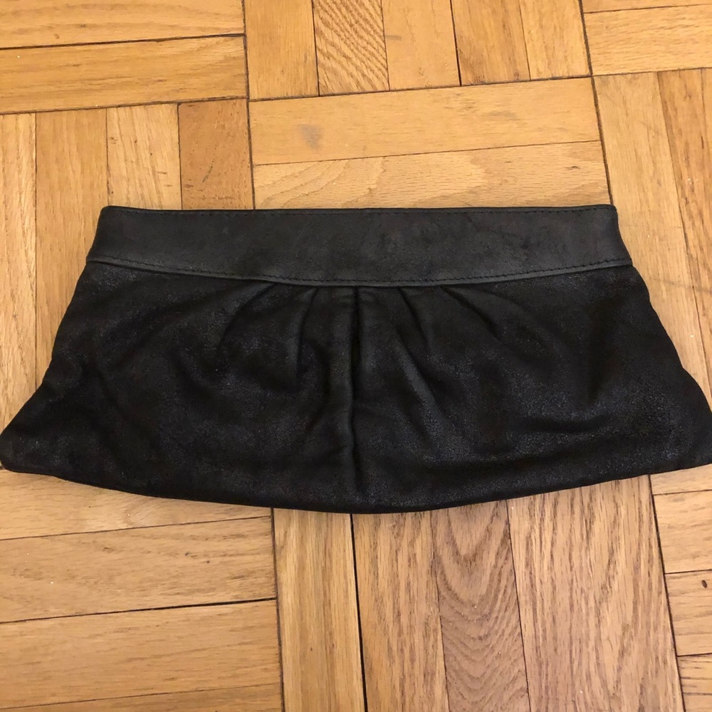 Lauren Merlin black clutch
